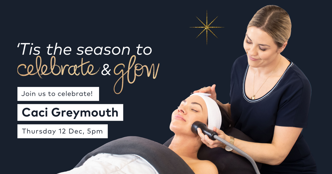 You're Invited: 'Tis the Season to Celebrate & Glow with Caci Greymouth!